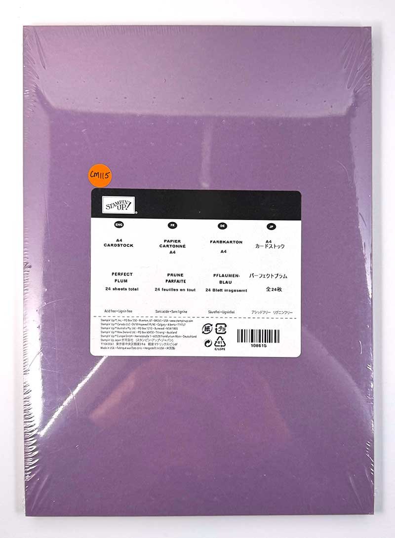 Perfect Plum A4 Card Stock Pack