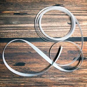 1/4" Grosgrain Ribbon - Whisper White