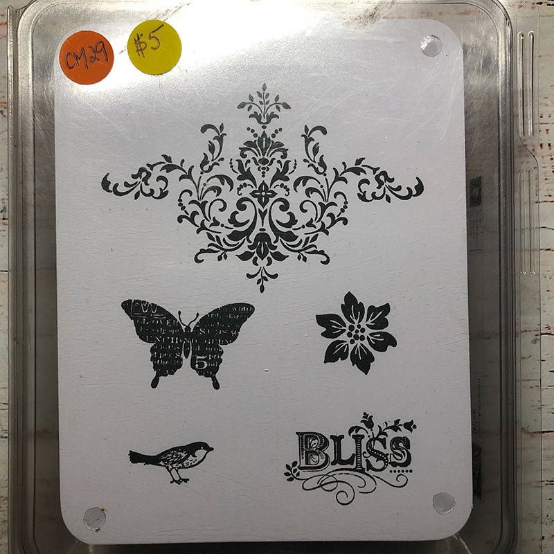 Bliss Wood Mount Stamp Set - Image 3