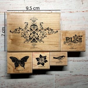 Bliss Wood Mount Stamp Set