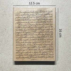 En Francais Wood Mount Stamp Set