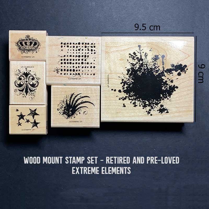 Extreme Elements Wood Mount Stamp Set