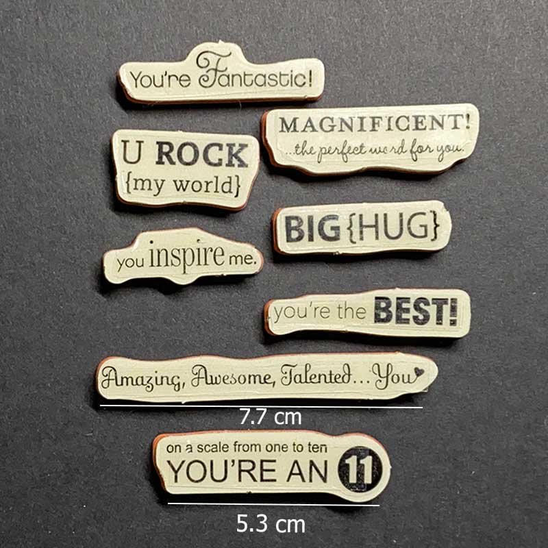 Perfect Words Rubber Stamp Set - Image 3