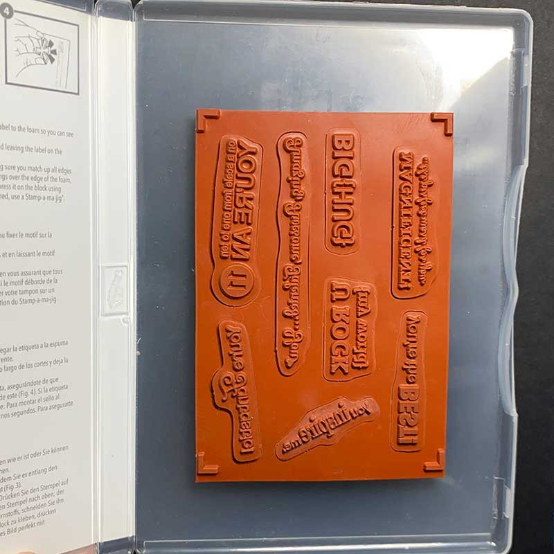 Perfect Words Rubber Stamp Set - Image 2