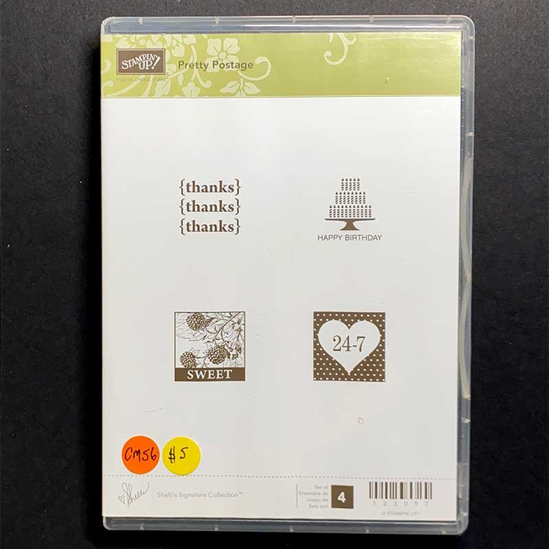 Pretty Postage Rubber Stamp Set