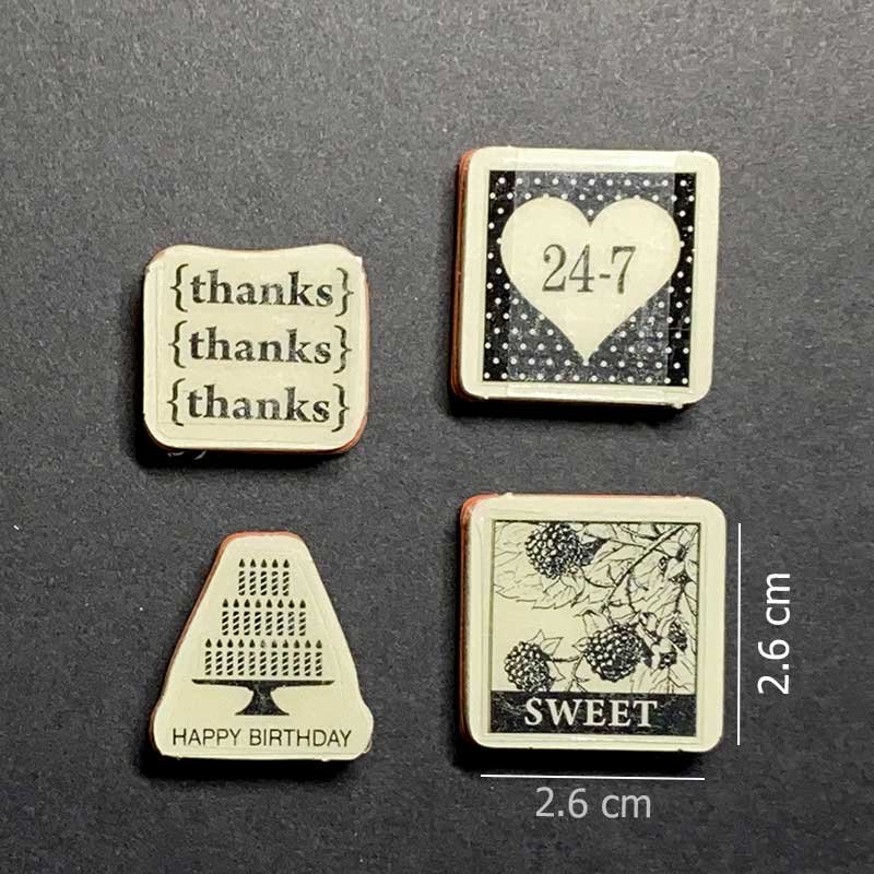 Pretty Postage Rubber Stamp Set - Image 3