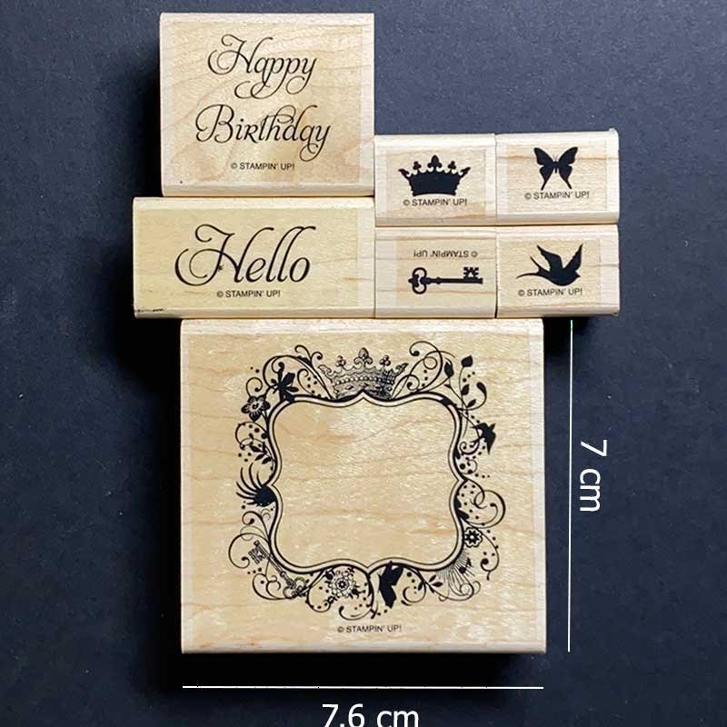 Elementary Elegance Wood Mount Stamp Set