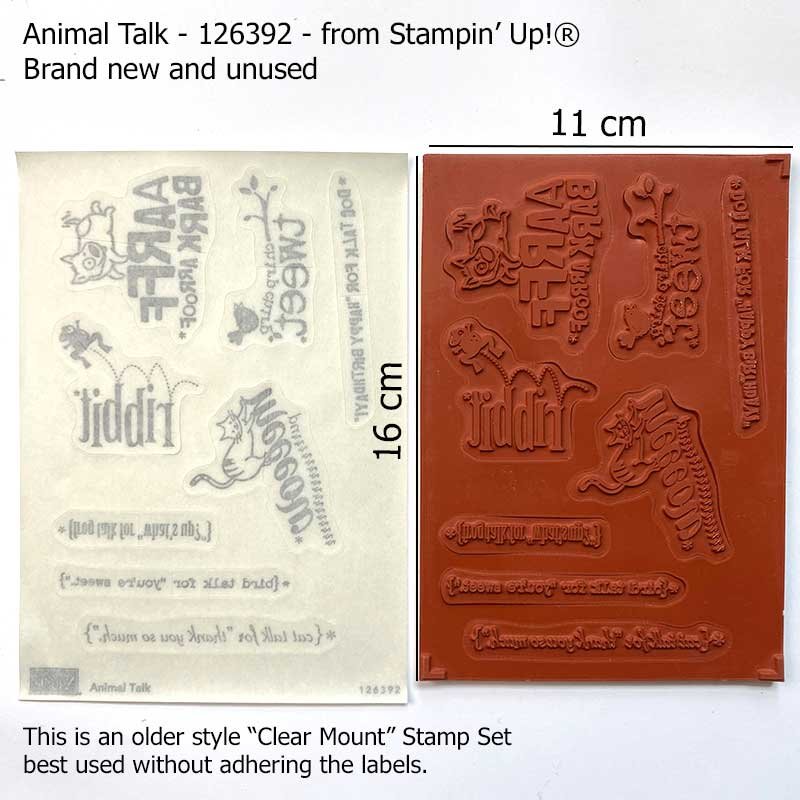 Animal Talk Rubber Stamp Set - Image 2
