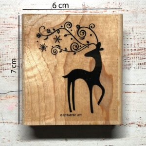 Dasher Wood Mount Stamp Set