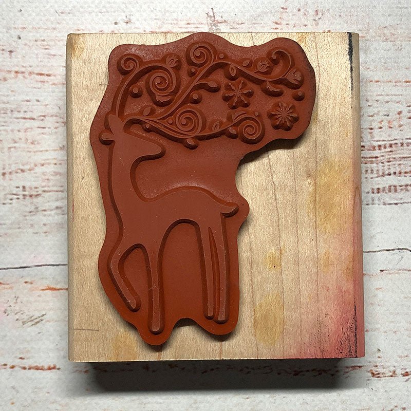 Dasher Wood Mount Stamp Set - Image 2