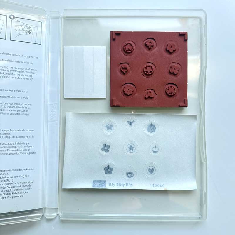 Itty Bitty Bits Rubber Stamp Set - Image 2