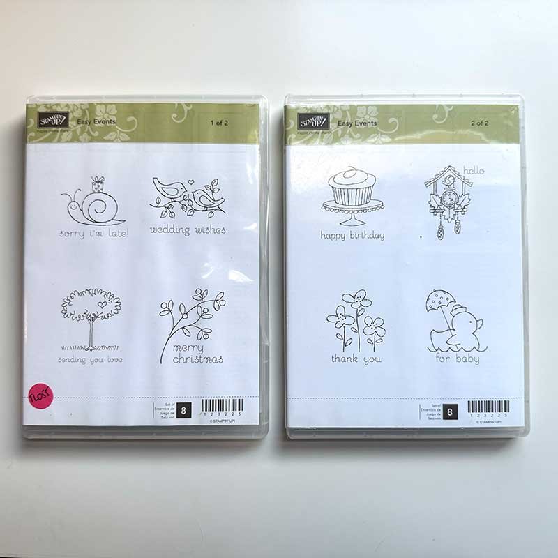 Easy Events Rubber Stamp Set