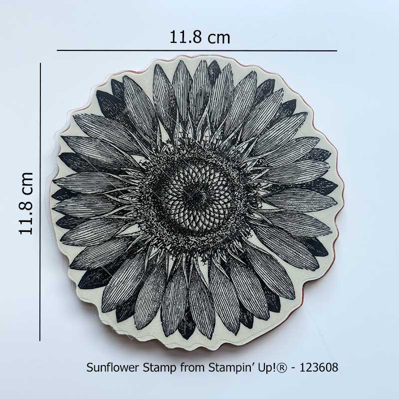 Sunflower Rubber Stamp - Image 3