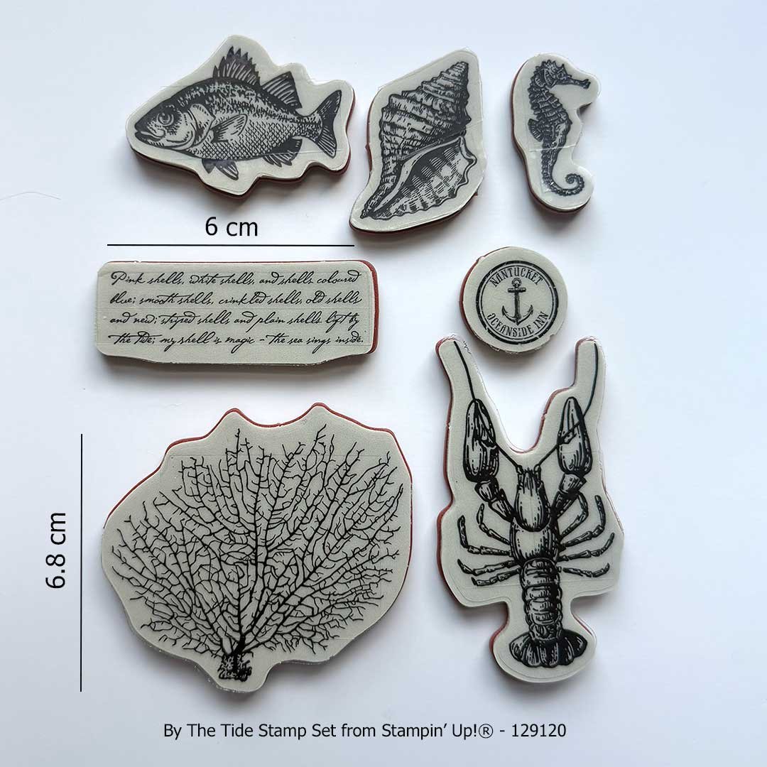 By The Tide Rubber Stamp Set - Image 3