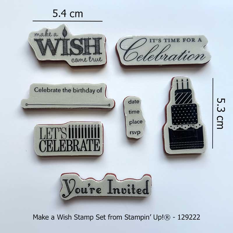Make A Wish Rubber Stamp Set - Image 3