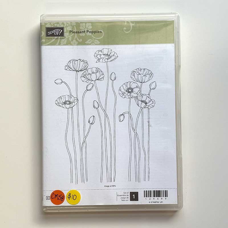 Pleasant Poppies Rubber Stamp Set