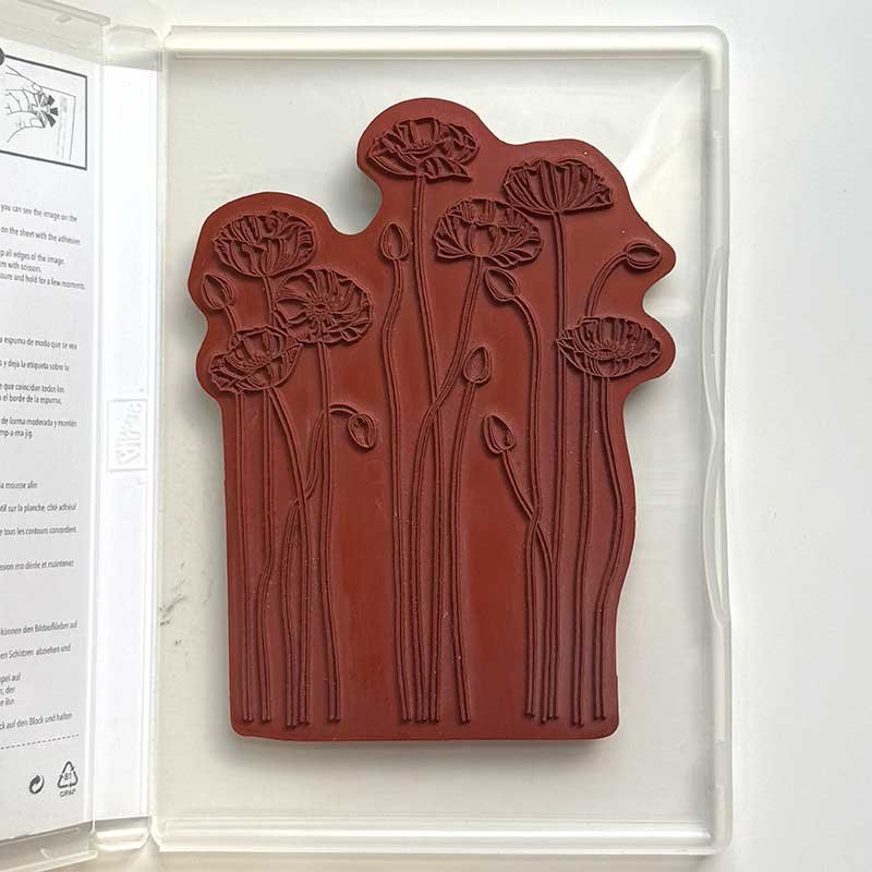 Pleasant Poppies Rubber Stamp Set - Image 2