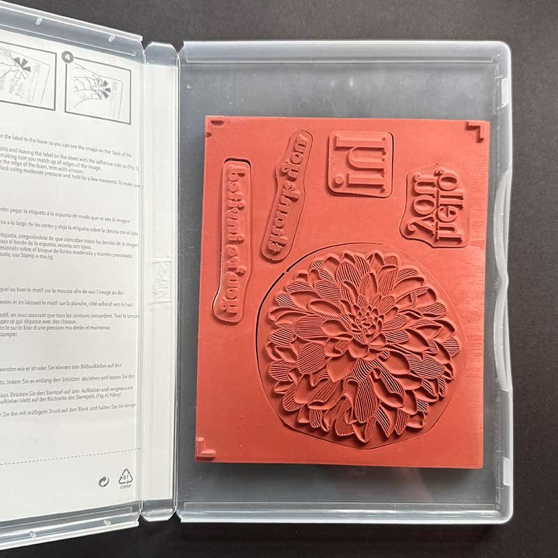 Regarding Dahlias Rubber Stamp Set - Image 2
