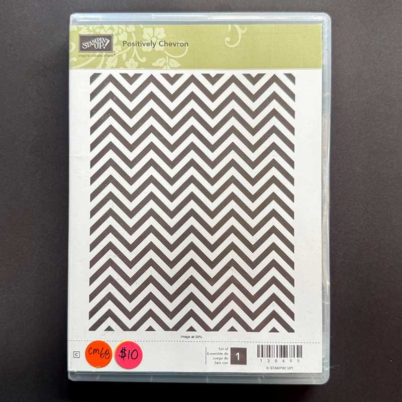 Positively Chevron Rubber Stamp Set