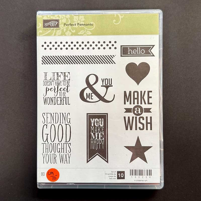 Perfect Pennants Rubber Stamp Set