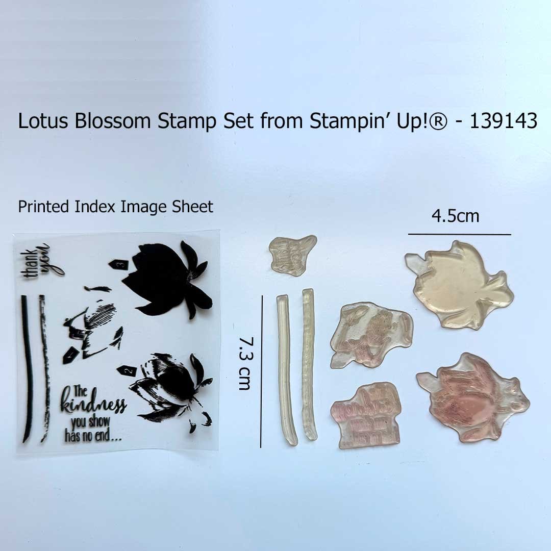 Lotus Blossom Photopolymer Stamp Set - Image 3